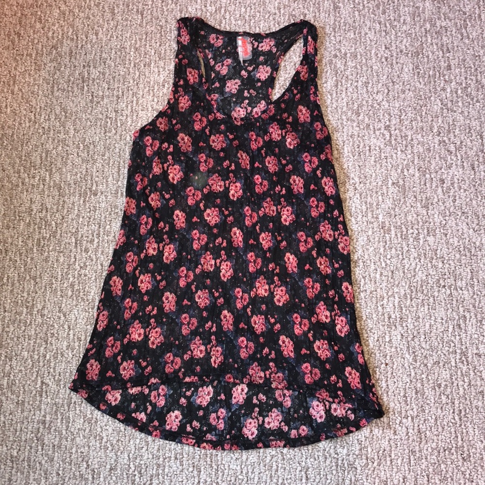 Free People Floral Racerback